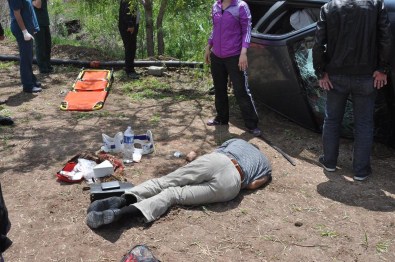 Yozgat'ta Otomobil Takla Attı Açıklaması 5 Yaralı