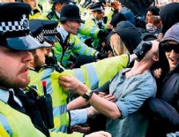 İngiltere'de eylemcilere sert müdahale