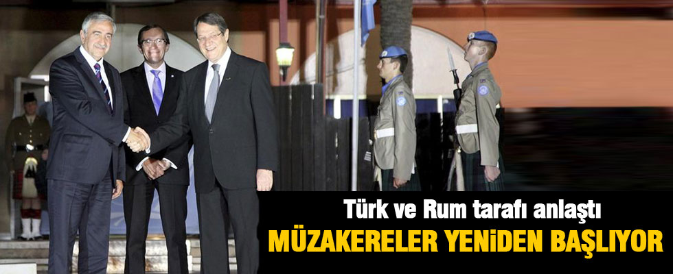 Kıbrıs'ta müzakereler yeniden başlıyor