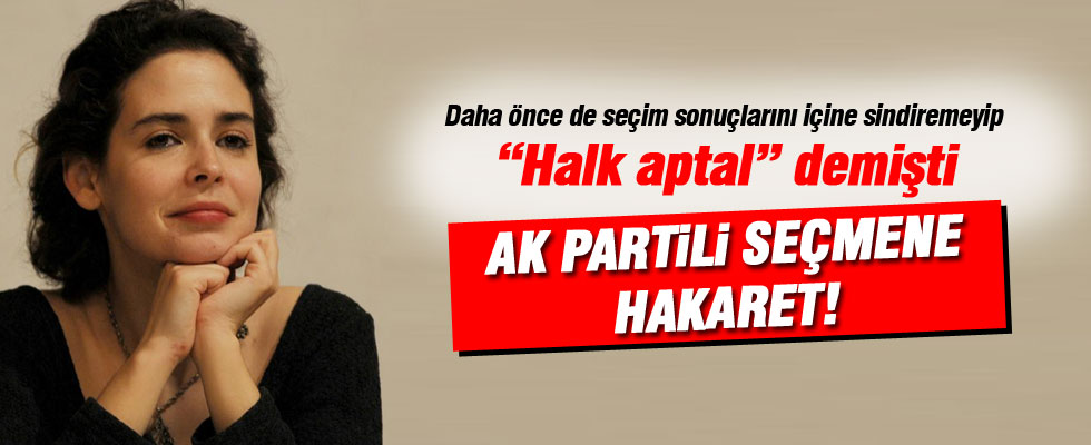 Pelin Batu'dan Ak Partili seçmene hakaret