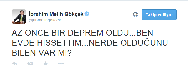 Ankara'da 4.0 büyüklüğünde deprem