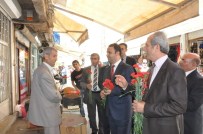 ERDOĞAN TURAN ERMİŞ - Ahilik Haftası Nedeniyle Esnafa Karanfil Dağıtıldı