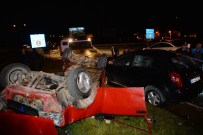 KARADENIZ SAHIL YOLU - Ordu'da İki Otomobil Çarpıştı Açıklaması 4 Yaralı