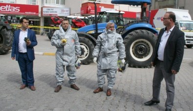 Çankırı'da Kargo Aracından Sızan Kimyasal Madde Korkuttu