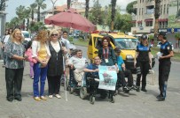 HASAN TANRıSEVEN - Engellilerden Vatandaşlara Broşürlü Uyarı