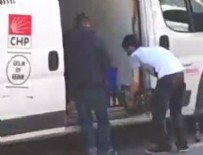 İÇKİ KRİZİ - CHP'nin seçim aracında içki skandalı