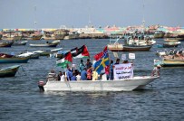 BALIKÇI TEKNESİ - Gazze'de İsveç Ve Norveçli Aktivistlere Destek Gösterisi