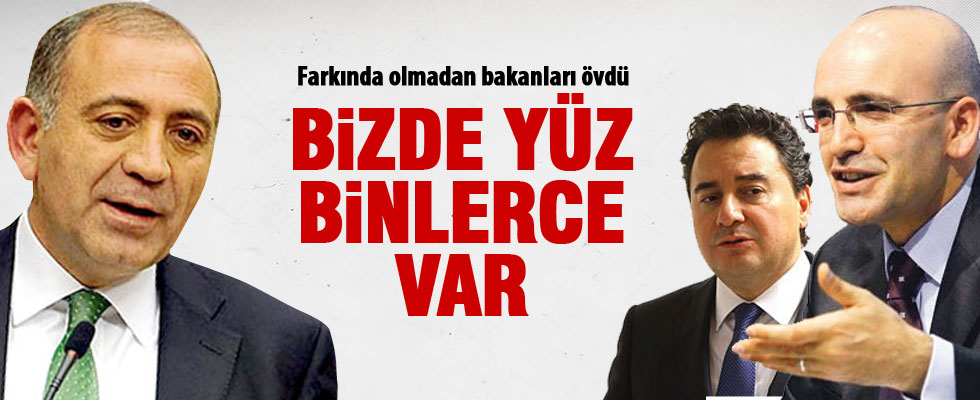 Gürsel Tekin farkında olmadan o bakanları övdü