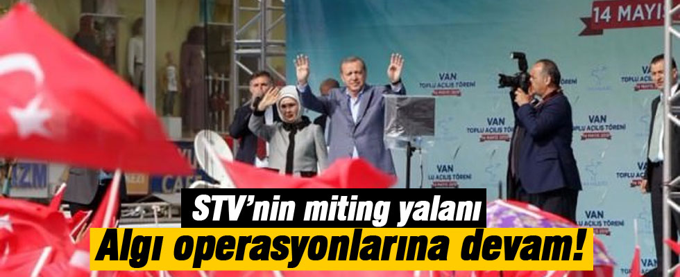 STV'nin hilesi Erdoğan konuşurken ortaya çıktı