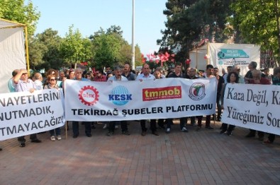 Tekirdağ'da 'Soma'Eylemi