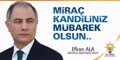 AK Parti Adaylarından Miraç Kandili Mesajı