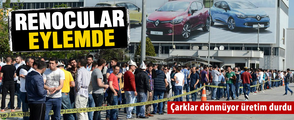 Bursa'da otomobil işçilerinden eylem