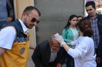 Kafasına Cam Düşen Kişi Yaralandı