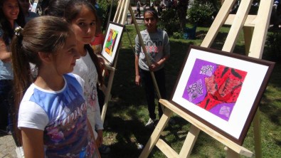 Kızıltepe'de Sokak Resim Sergisi