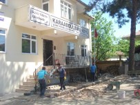 ENGELLİ RAMPASI - Köydeki Hizmet Binasına Engelli Rampası
