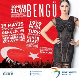 Bengü 19 Mayıs'ta Beylikdüzü'nde