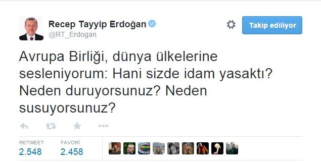 Erdoğan 3 dilde tepki gösterdi