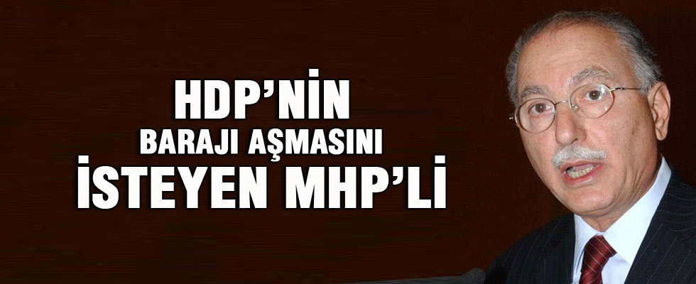 Ekmeleddin İhsanoğlu'na HDP'nin Meclis'e girmesini istedi