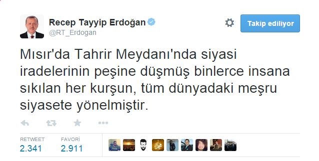 Erdoğan 3 dilde tepki gösterdi