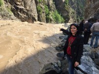 ARTVİN ŞAVŞAT - Çoruh Nehri Taştı, Artvin Şavşat Karayolunda Ulaşıma İzin Vermiyor