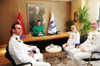 Gemi Komutanlarından Başkan Kocadon'a Ziyaret