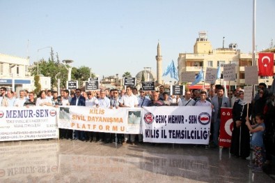 Kilis'te Mursi'ye Destek Eylemi