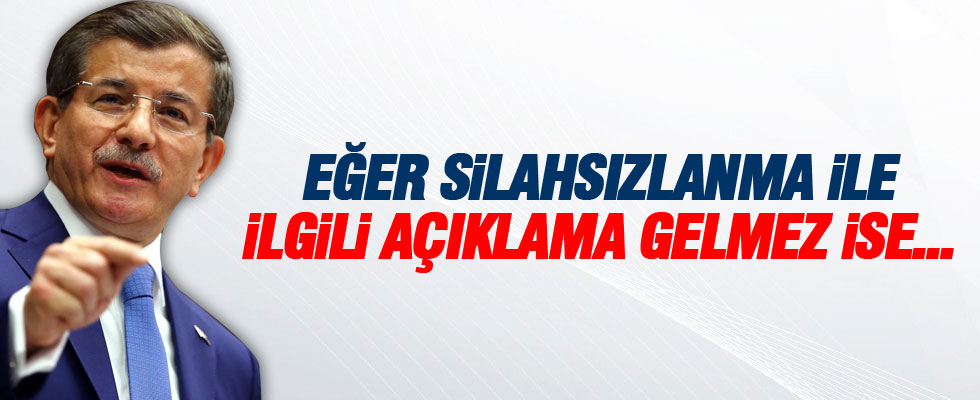 Davutoğlu son sözü söyledi