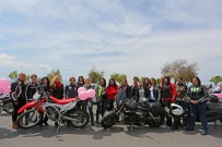 İBRAHIM TOPÇU - Kadın Motosiklet Sürücülerinden Şehir Turu