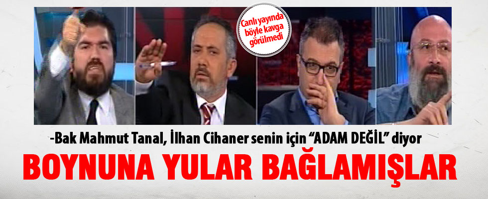 Rasim Ozan'la CHP'li Mahmut Tanal'ın kavgası ekranları sarstı