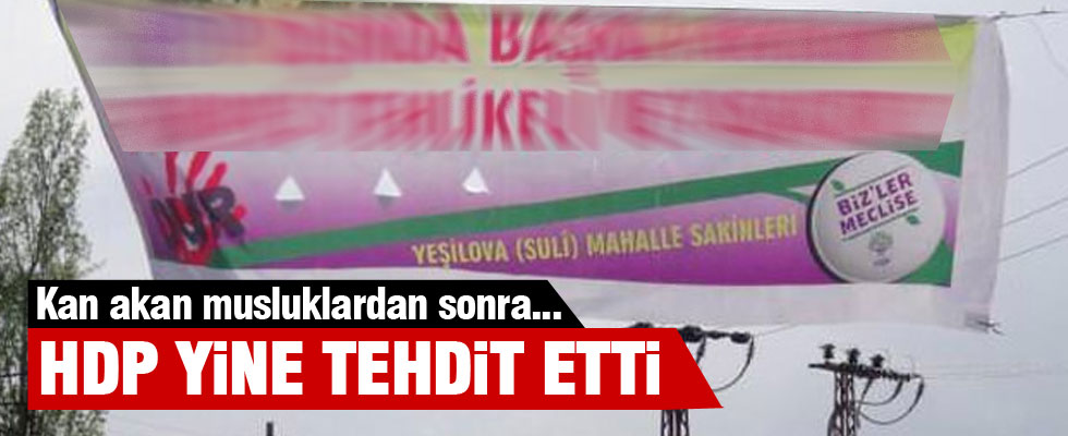 HDP'den tehdit dolu afiş