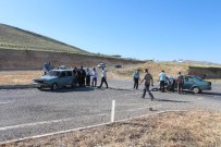 Yunak'ta İki Otomobil Çarpıştı Açıklaması 4 Yaralı