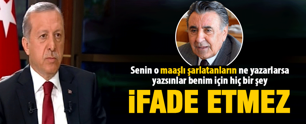 Cumhurbaşkanı Erdoğan'dan Aydın Doğan'a ağır sözler