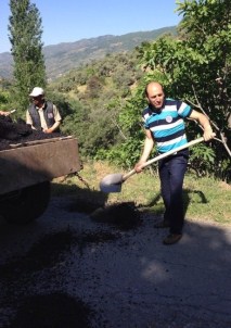 Köşk Belediyesi Bozuk Yollara ET Attı