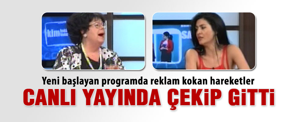 Tuğba Ekinci canlı yayını terk etti