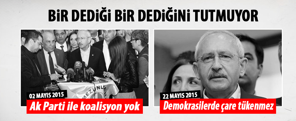 Kılıçdaroğlu'nun bir dediği bir dediğini tutmuyor