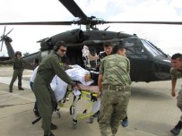 ASKERİ HELİKOPTER - Tunceli'deki Kazada Yaralanan 1 Kişi Helikopterle Elazığ'a Getirildi