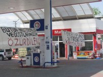 Tuzluca'da Mühürlenen Petrol İstasyonu İşçilerinden Tepki