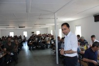 İBRAHIM KÜRŞAT TUNA - Kürşat Tuna İşçilerle Yemek Yedi