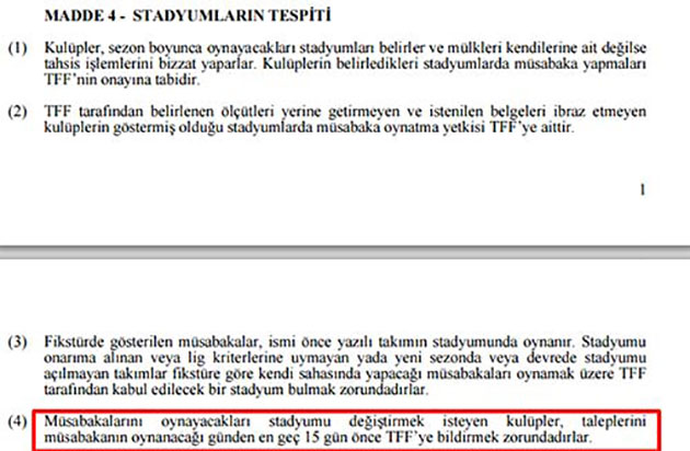 Galatasaray'a TFF şoku!