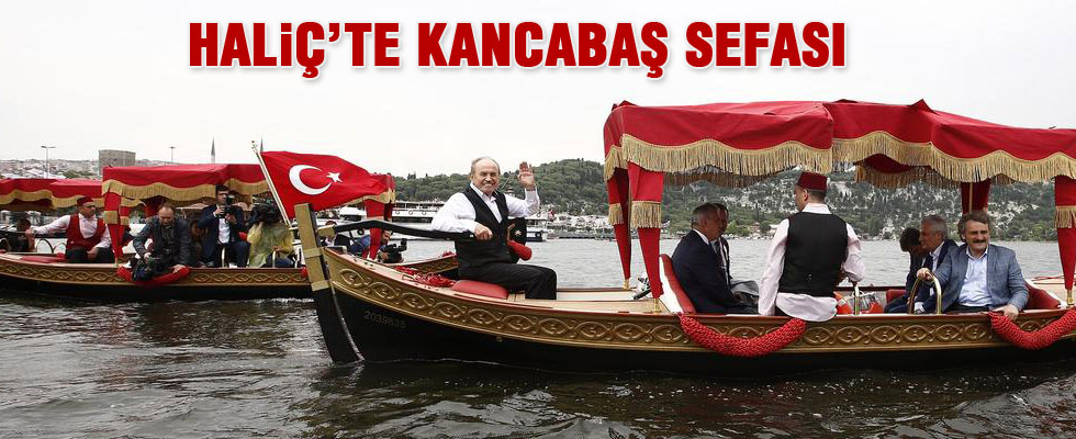 Kadir Topbaş'ın Haliç'te kancabaş sandalı sefası