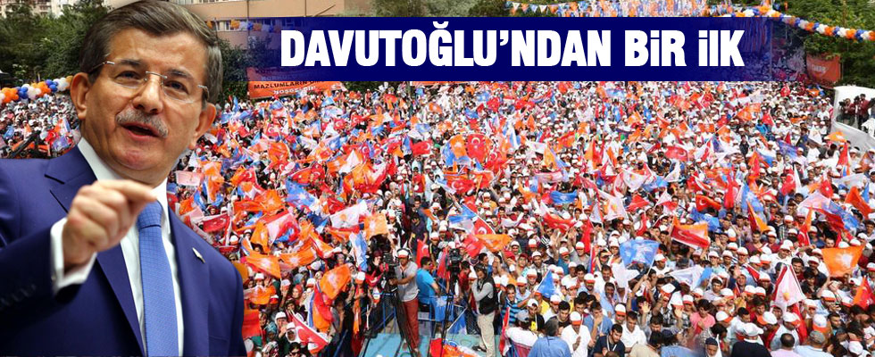 Başbakan Davutoğlu'ndan bir ilk