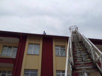 SIĞIRCIK - Çatıdan Düşen Sığırcık Yavrusuna İtfaiye Sahip Çıktı