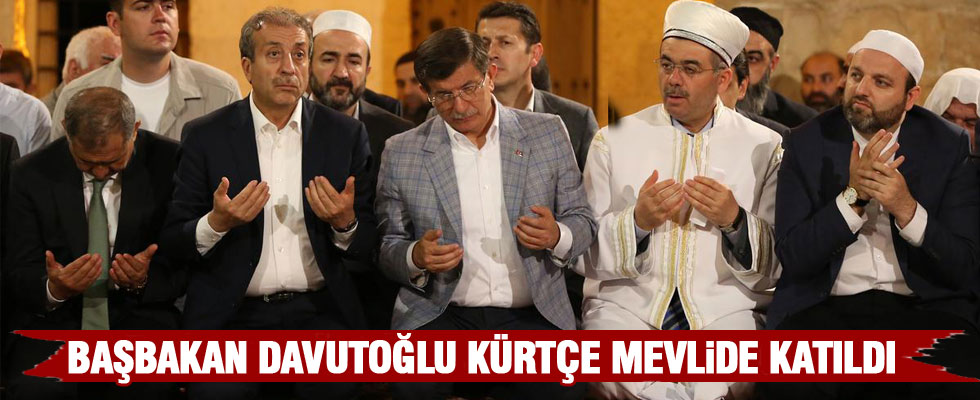 Davutoğlu, Kürtçe Mevlit programına katıldı