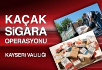 SİGARA KAÇAKÇILIĞI - Kayseri'de Yılın İlk 5 Ayında 980 Bin Paket Kaçak Sigara Yakalandı