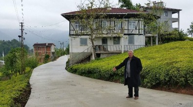 48 Yıldır Betonlanmayan Yola Beton Döküldü