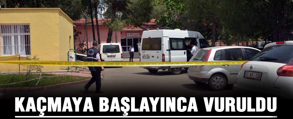 Muayene sırasında kaçan zanlı vuruldu