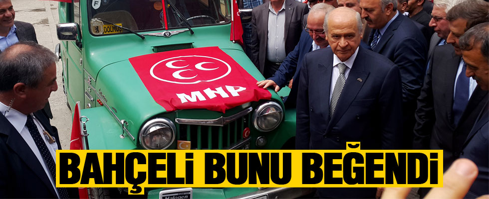 Bahçeli'ye Gümüşhane'de sürpriz hediye