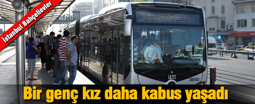 Metrobüs durağında taciz ve gasp