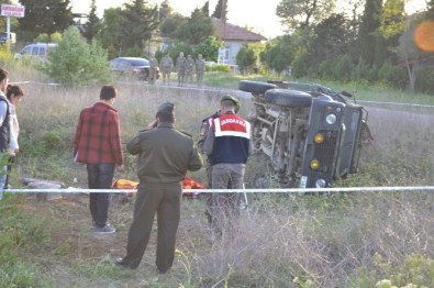 Gelibolu'da Askeri Araç Kaza Yaptı Açıklaması 1 Şehit, 3 Yaralı