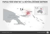 PAPUA YENI GINE - Papua Yeni Gine'de 7,4 Büyüklüğünde Deprem